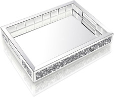 Mirror Jewelry Organizer Upgrades Fits Dresser Bedroom,Crushed Diamond of Each S picture