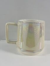 Starbucks 2019 Marshmallow White Pearl Iridescent Ceramic Coffee Cup Mug 12 oz picture