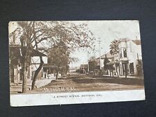 Postcard Street View Scene Antioch CA California Old Store Fronts R11 picture