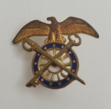 Vintage US Military Army Quartermaster Insignia Pin Krew G-I picture
