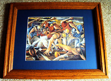 EXTREMELY RARE VINTAGE ERNIE BARNES NFL FOOTBALL ART 1 picture