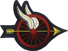 MOTORCYCLE OFFICER PATCH: Wheel with Wings & Arrow Pointing Right (NAVY) picture