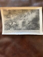 Rare WWI photo card of American artillery barrage at Verdun - August 21st 1918 picture