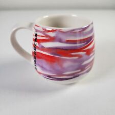 Starbucks Mug 2016 Watercolor Espresso 3oz Mini Demitasse Red Purple White picture