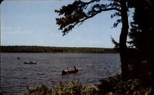 Pennsylvania Pocono Mountains canoeing ~ 1950s-60s vintage postcard  sku433 picture