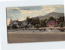 Postcard Catholic Church Sierra Madre California USA picture