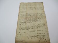 ANTIQUE EARLY AMERICAN WELLS MASSACHUSETTS DOCUMENT SIGNED 1772 ACRES OF LAND  picture