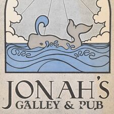 1980s Jonah's Galley & Pub Restaurant Menu SW Barbur Boulevard Portland Oregon picture