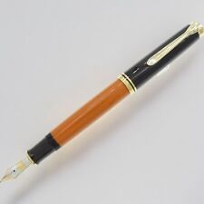Pelikan Souveran M800 Burnt Orange 18C Fountain Pen M Nib Boxed picture
