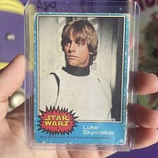 1977 Topps Luke Skywalker #1 Blue 1st Series Rookie Vintage Star Wars Card A89 picture