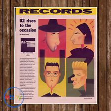 1987 U2 Rise To the Occasion The Joshua Tree Colorful Print Ad/Poster Art picture