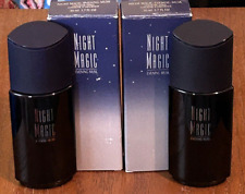 Lot of 2 Vintage Night Magic Evening Musk 1.7 oz Cologne Spray New In Box *READ* picture