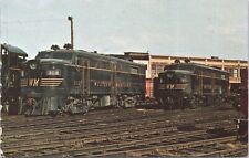 Western Maryland #301 & #302 Alco FA Freight Locomotives at Hagerstown MD 1970 picture