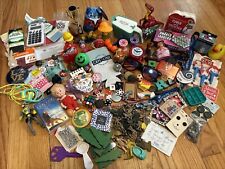Vintage Junk Drawer Lot Toys Keychains Magnets Crafts Figures Pins Patches picture