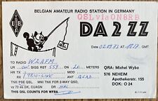 QSL Card  Neheim Germany Belgian Amateur Radio Station Germany Michel Wybo DA2ZZ picture