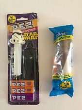 Vintage PEZ Dispensers - Star Wars Chewbacca (sealed bag) & Storm Trooper (card) picture