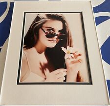 Alicia Silverstone vintage 8x10 color photo double matted and framed (no glass) picture