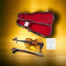 Vintage Kolophonium Mozart Authentic Models Holland - Mini Violin w/ Bow & Case picture
