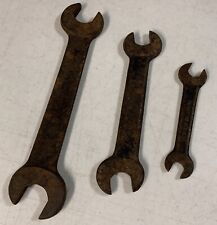 Fairmount Cleve. Double Open End Wrench Set of 3 Very Old Vintage Heavy Duty picture