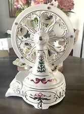 Avon Porcelain Holiday Classic Ferris Wheel Musical Christmas 2001 NEW IN BOX picture