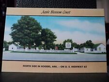 ROGERS AR Arkansas Aple Blossom Court Motel Roadside vintage Postcard picture