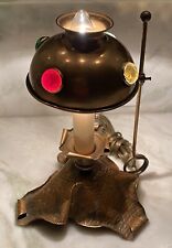 Beyond Stunning Way Beyond Rare Art Nouveau Copper Lamp With Glass Jewels picture