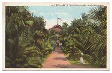 Vintage Main Entrance Pavilion Ballast Point Tampa FL Postcard c1922 WB picture