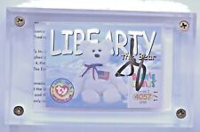 TY Beanie Baby Trading Card, EXCLUSIVE TY SIGNED CARD - LIBEARTY 1/1 - GEM-RARE picture