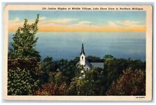 1954 Indian Mission Middle Village Lake Shore Drive Northern Michigan Postcard picture