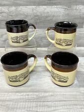 Vintage 1989 Hardee's Rise and Shine Homemade Biscuits Coffee Cup Mug Lot Of 4 G picture