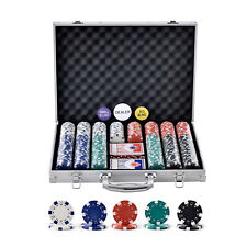 VEVOR 500-Piece Poker Chip Set with Aluminum Case Cards 11.5 Gram Casino Chips picture