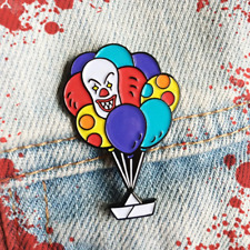 Pennywise the Clown Stephen King IT inspired Pin Penny Wise Free USA Shipping picture