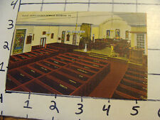  Unused Postcard: Richmond, OLD ST. JOHN'S CHURCH INTERIOR picture