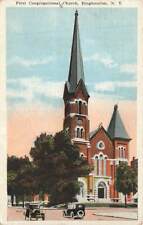 First Congregational Church 1928 Binghamton NY VTG P124 picture