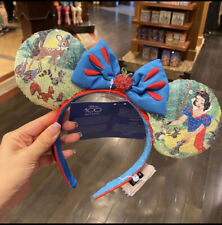 US Disney Parks 100 Years Decades 2 of 10 Snow White Minnie Mouse Ears Headband picture