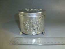Rare Swiss Antique Thorens (Reuge) Music Box Silver Powder Case Made In Denmark picture