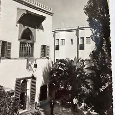 Postcard MOROCCO Hotel Palais Jamai Patio Les Editions d'Art c1940s RPPC Photo picture