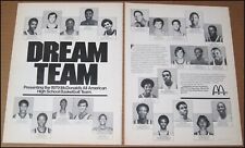 1979 McDonald's High School Team Print Ad Dominique Wilkins Isiah Thomas Worthy picture