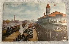 Old Postcard Union Railroad Station Depot In Denver, Colorado ￼ picture