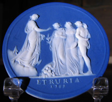 WEDGWOOD XRARE 1789 DARK BLUE DIP SYDNEY COVE MEDALLION WEBBER REAL MUSEUM PIECE picture
