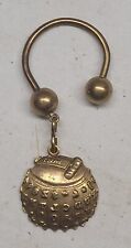 Rare 1970 IBM Key FOB Chain Solid Brass Promotional Item PROMO Vintage Computer picture