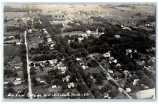 c1930's Aerial Birds Eye View College Hill Hillsdale MI RPPC Photo Postcard picture