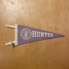 Vintage 1950s Hunter University 4x9 Felt Pennant Flag picture