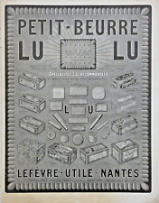 AD Original 1924 BISCUITS PETIT-BEURRE LU - LEFÈVRE-UTILE - NANTES picture