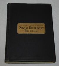 Vintage 1912 Railway Signal Association Signal Dictionary 1911 Edition  Railroad picture