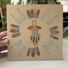 Vintage Navajo Native American Sand Paintings Signed Western Wall Art picture