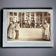 C 1900 Sepia Tone Photograph No 5267 Interior Florence Pharmacy Apothecary picture