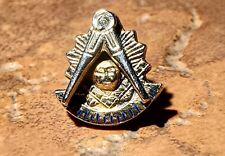 Vintage 10K Gold Masonic Blue Lodge Past Master Lapel Pin picture