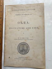 1905 Dept. of Agriculture Farmers Bulletin No. 232. Okra: Its Culture and Uses. picture