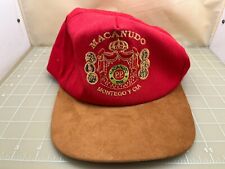 Judd's Excellent Red Macanudo Cigar Adjustable Hat w/Brown Suede Lid picture